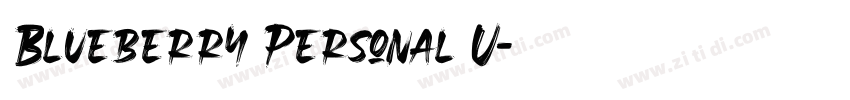 Blueberry Personal U字体转换
